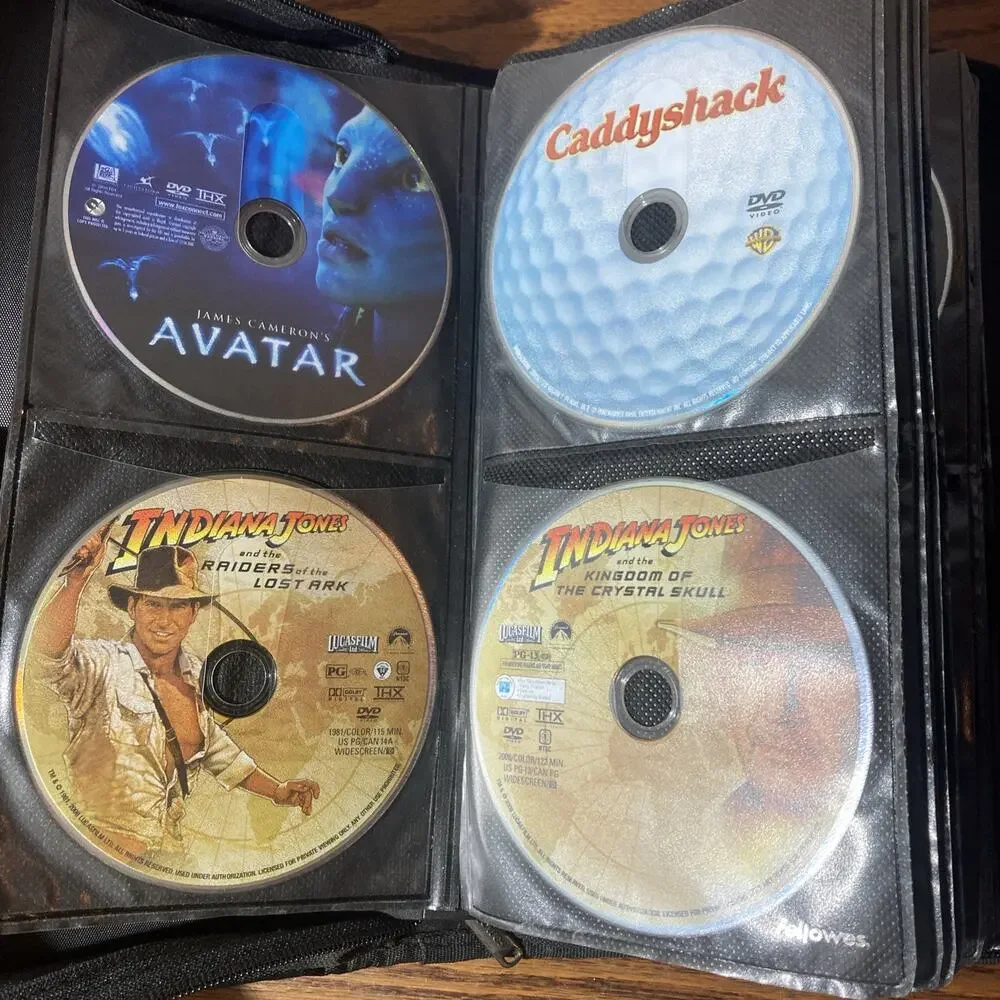 Cd Case Comes With 80 DVDS holds 80 pocket CDs / dvd storage
